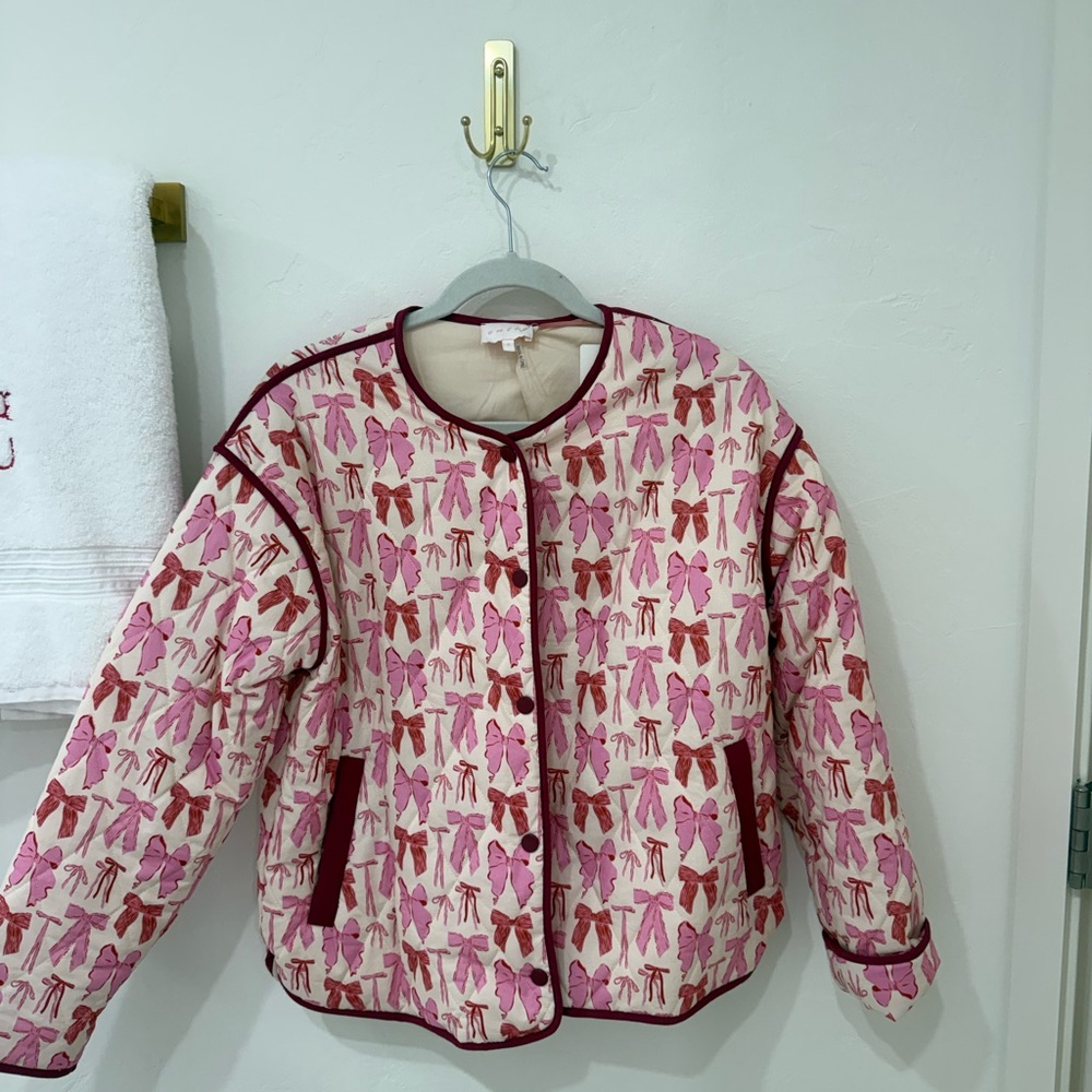 Entro Pink And Red Patterned Jacket - image 2